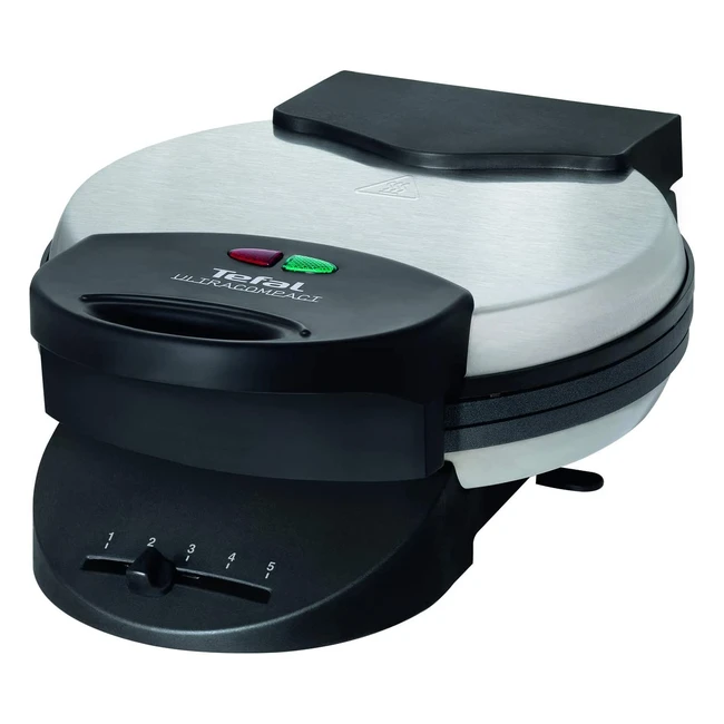 Gaufrier Tefal WM 310D en inox bross - 1000W - Diametre 20cm
