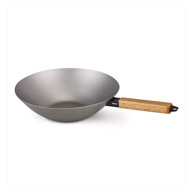 Poêle wok Beka Nomad 31cm en acier carbone pour une cuisson parfaite