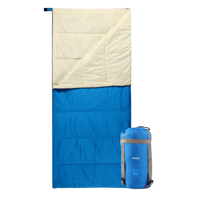 Ohuhu Sleeping Bag Blanket - 3 Season Warm Weather, Portable, Lightweight, Waterproof - Perfect for Camping, Hiking, and Traveling