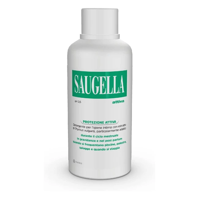 Saugella Protezione Attiva - Detergente Intimo Ph Acido 35 - Thymus Vulgaris - 7