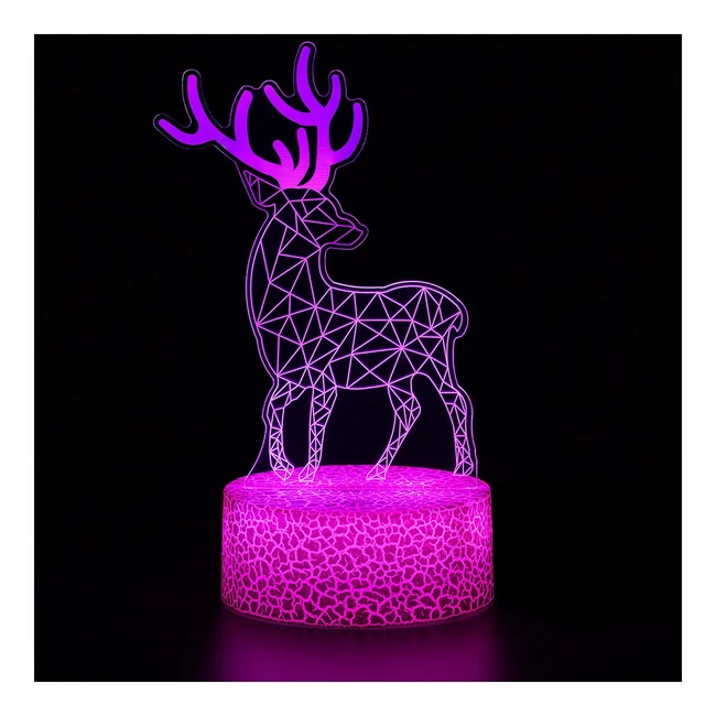Luci notturne 3D a LED con telecomando e 16 colori - ZNZ
