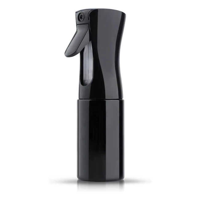 Tanshine Hair Mister Spray Bottle - Fine Mist, Ergonomic Design, Sturdy and Durable - 68oz/200ml (Black)
