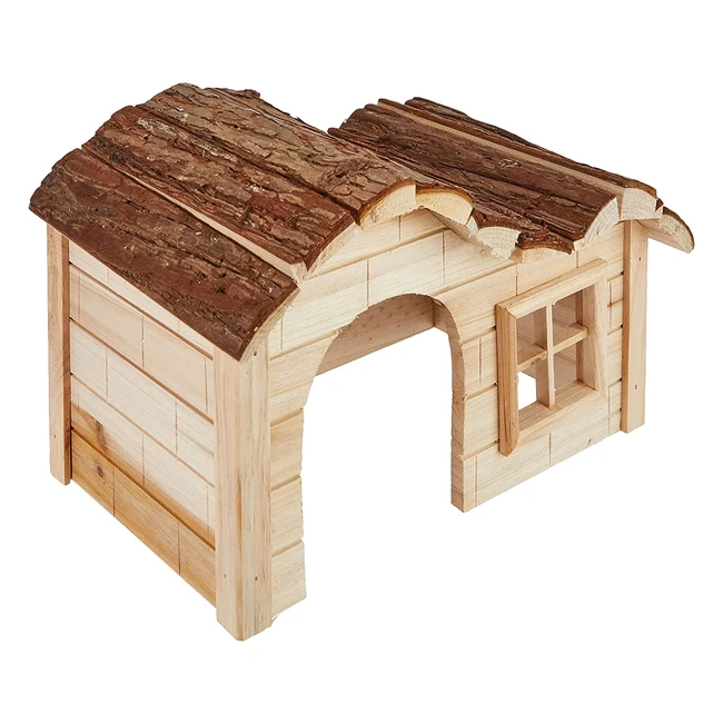 Maison pour rongeurs Kerbl en bois naturel 30x20x20 cm