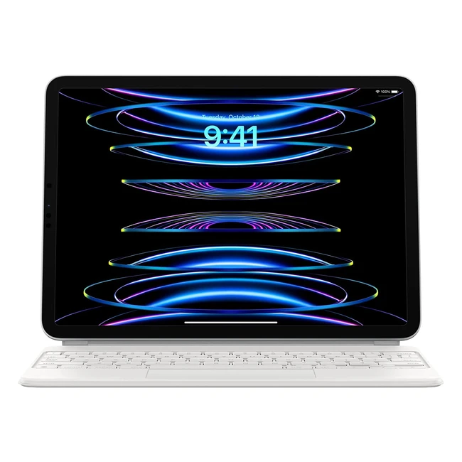 Apple Magic Keyboard for iPad Pro 11-inch 3rd Gen & iPad Air 4th Gen - Swedish - White | Responsive Typing & Backlit Keys