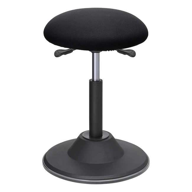 Songmics Arbeitshocker höhenverstellbar mit 360° Drehung, Sitzhöhe 50-70 cm, rutschfeste Basis
