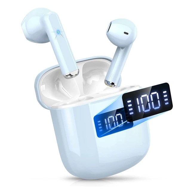 Wireless Earbuds Bluetooth 53 Headphones - ENC Noise Cancelling Mic Mini HiFi S