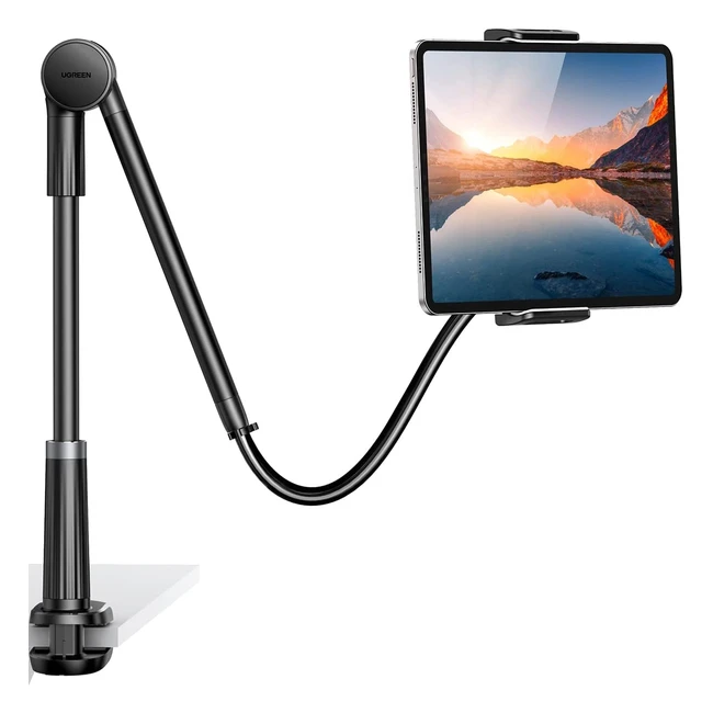 UGREEN Gooseneck Tablet Halterung für iPad Pro Air Mini Galaxy Tab A S7 Surface Pro 7 iPhone 14 Plus14 Pro Max - Stabile Halterung mit Multiwinkelverstellung