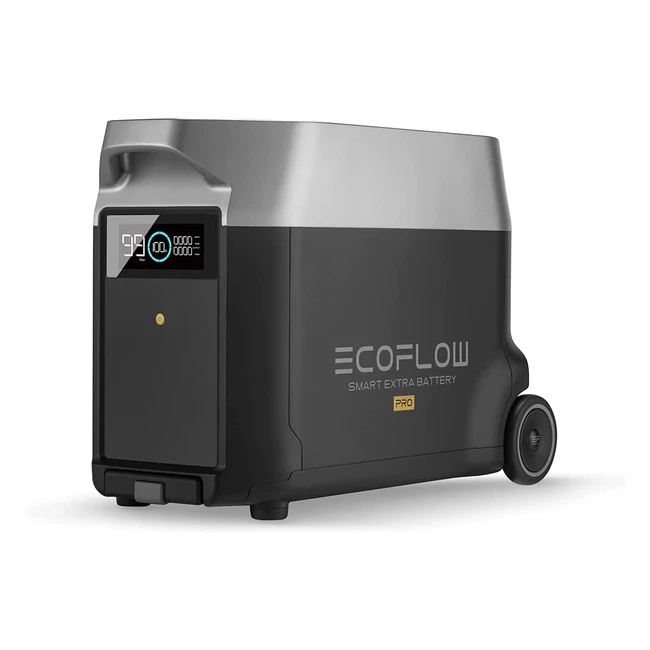 EF EcoFlow Delta Pro Smart Extra Battery - 3600 Wh Capacity, Expandable up to 108 kWh, Emergency Power Supply for Home and Motorhome