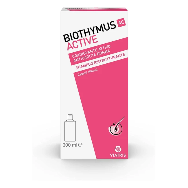 Biothymus AC Active Shampoo Donna - Ristrutturante Anticaduta Capelli 200ml