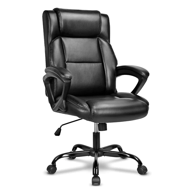 Basetbl Executive Office Chair - High Back Ergonomic PU Leather Chair with Adjus