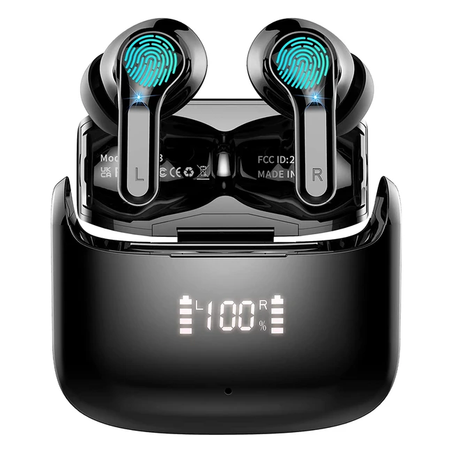 Wireless Earbuds Bluetooth 53 Headphones - HD Sound, Noise Cancelling, IPX7 Waterproof, 40H Playtime