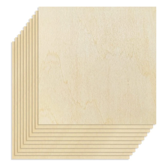 Owlkela Lindenholz Bastelholzplatten 10 Stck 200x200x2mm fr DIY-Modelle Kun