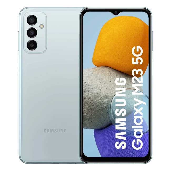Samsung Galaxy M23 5G Smartphone - Sim Free, 4GB RAM, 128GB Storage, Light Blue