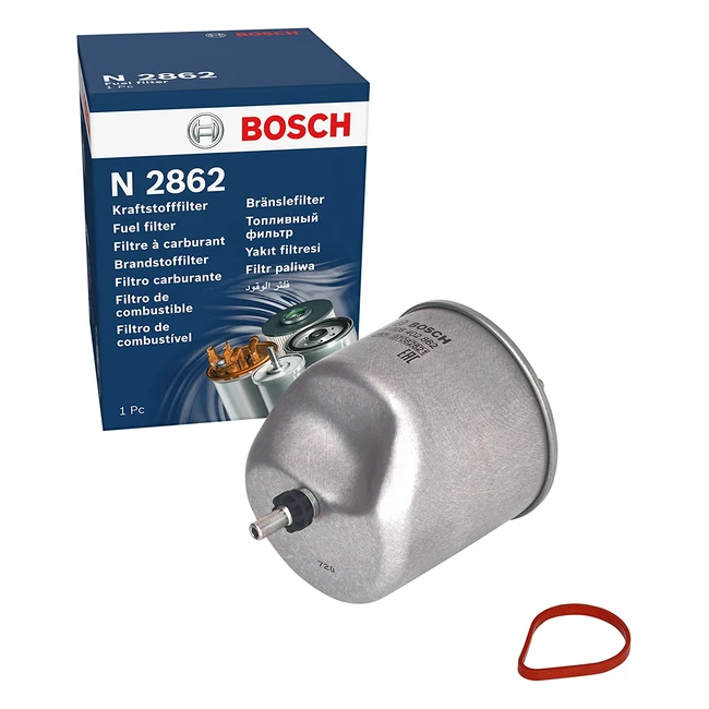 Filtro Disel Bosch N2862 para Vehculos - Alta Retencin de Impurezas y Sepa