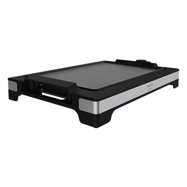 Cecotec TastyGrill 2000 Inoxstone Elektrogrill 2000 W - Edles Design, einstellbare Temperatur und Antihaftbeschichtung