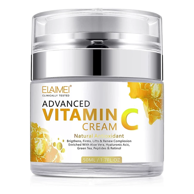 Vitamin C Face Cream with Hyaluronic Acid  Vitamin E - Anti-Aging Day  Night C