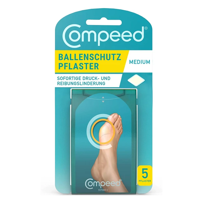 Compeed Bunion Protection Plasters - Schnelle Schmerzlinderung bei Hallux Valgus und Druckstellen - 5er Pack