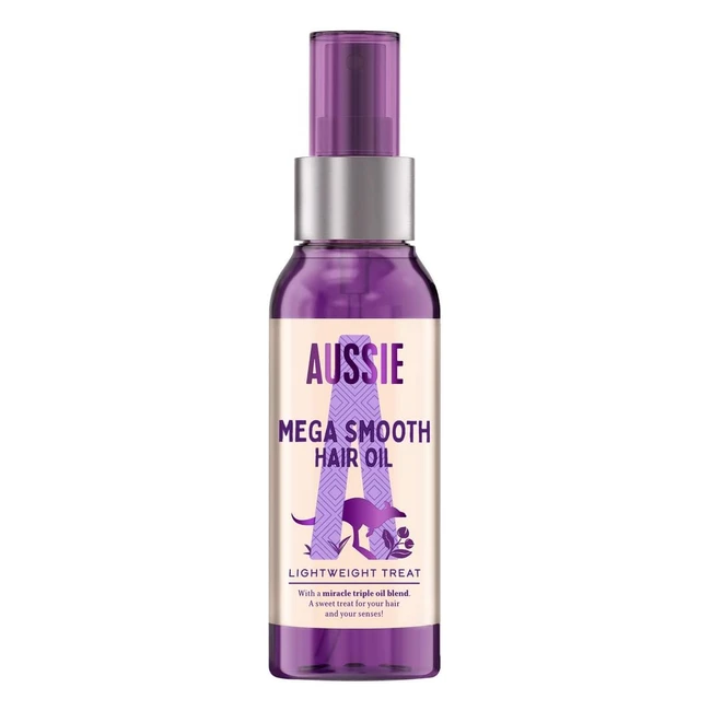 Aussie Smooth Hair Oil - 3 Miracle Oils for Frizzy Hair 100ml