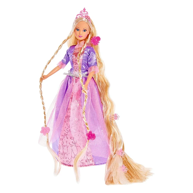 Poupe Steffi Love Princesse Rapunzel 29cm - Cheveux Longs  Accessoires
