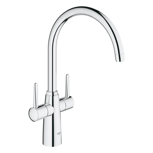 Mitigeur évier GROHE Ambi 30189000 - Import Allemagne - Tête céramique - Pivotant 360°