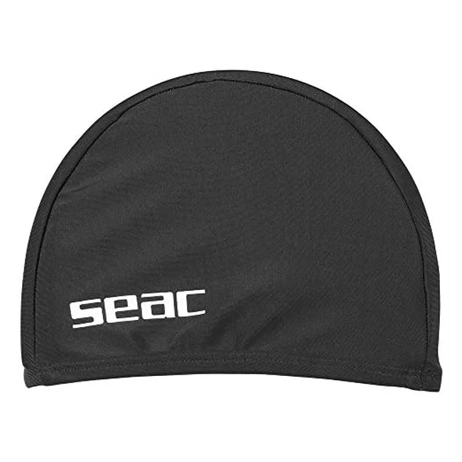 Gorro de baño Seac Lycra unisex en negro - Talla única