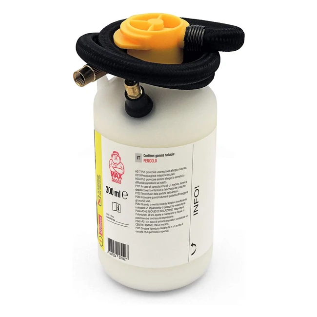 Kit Riparazione Pneumatici Maxtools TR200SP per Auto Medie e Monovolume - Ricambio con Sigillante a Base Acqua