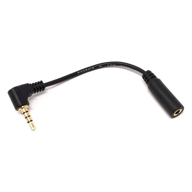 Adaptateur jack 4 broches coudé 90° pour téléphone portable et tablette - Systems Cable