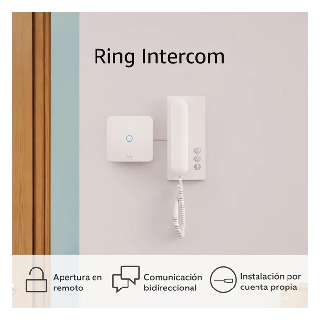 Ring Intercom de Amazon Comunicacin Bidireccional Apertura en Remoto y Verif