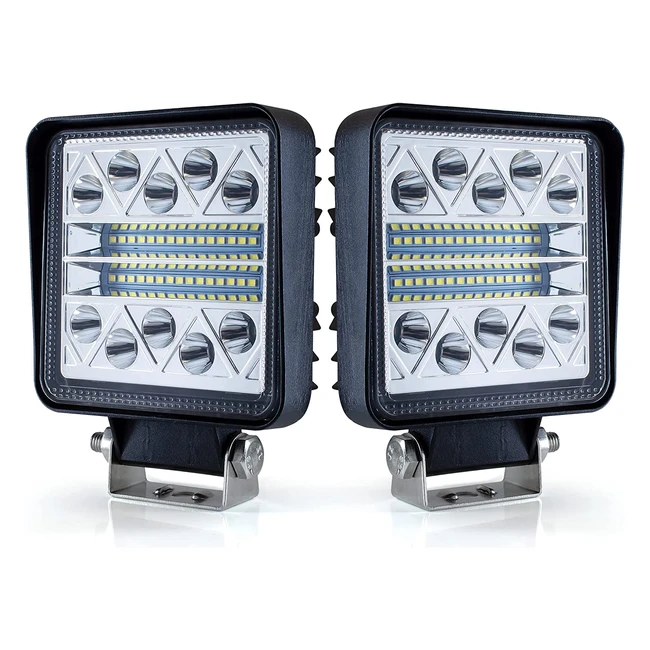 Phare de travail LED Antom 102W - 15000lm - Résistance aux interférences - Pour voiture, tracteur, bateau, camion