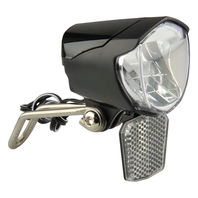 Fischer Faro a LED Unisex con Dynamo - Potente LED 70 Lux, Luce di Posizione Integrata, Sicuro e Durevole