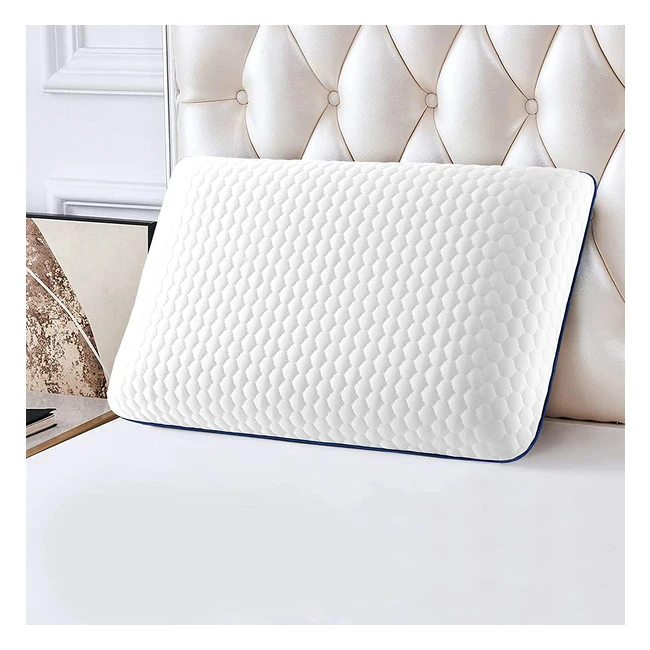 Bedbric Memory Foam Pillow - Cooling Gel Infused Orthopedic Pillow for Neck Pain Relief - Perfect for Side Sleepers