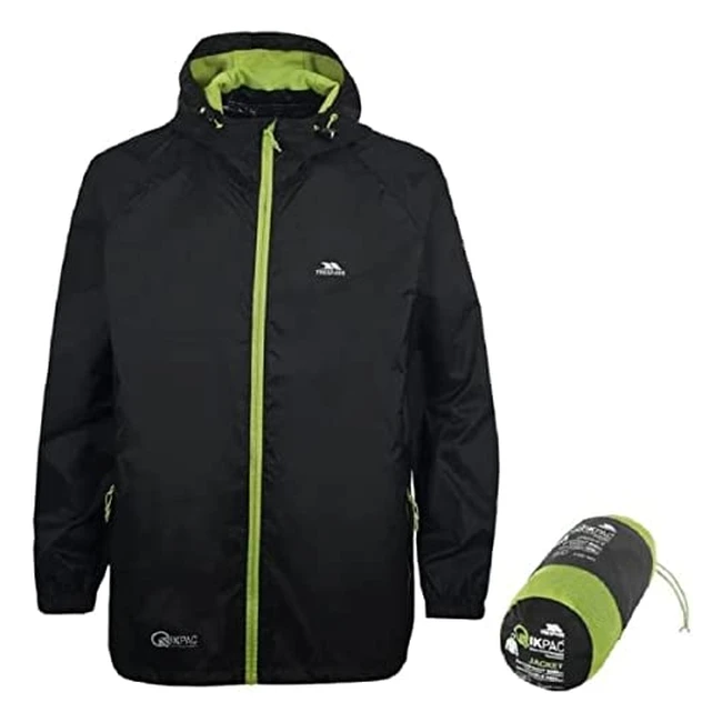 Veste imperméable Qikpac Trespass unisexe - légère, pratique et résistante