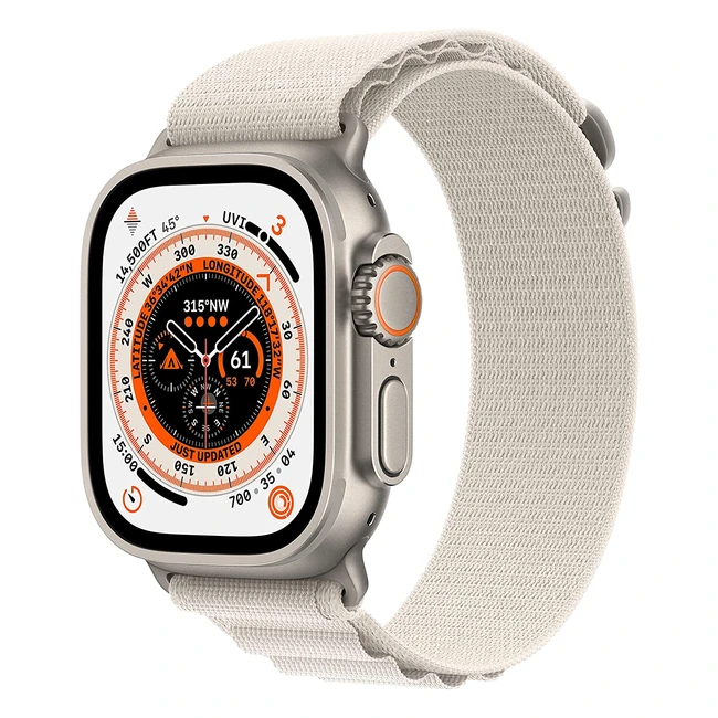 Apple Watch Ultra GPS Cellular 49mm Smart Watch - Titanium Case Precision GPS 
