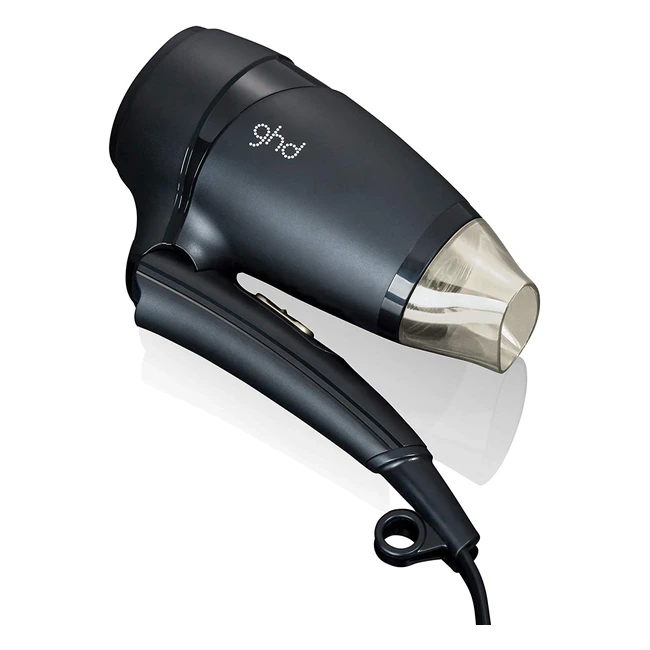 ghd Flight - Asciugacapelli da viaggio nero, leggero e potente