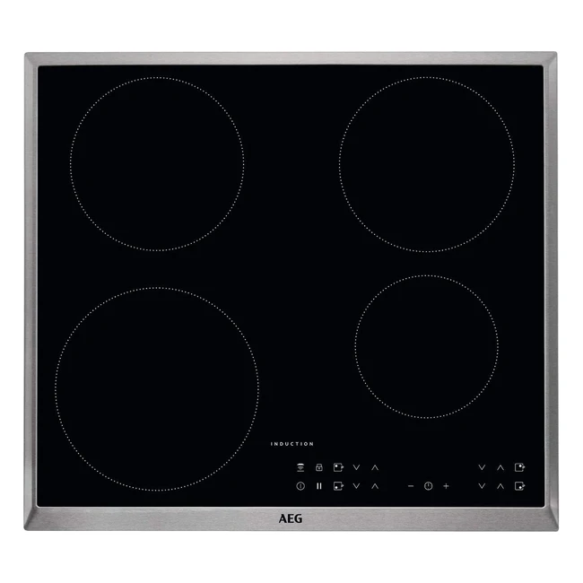 AEG Elektroherd mit 6 Heizelementen, 576 cm, Hob2Hood-Funktion, elektronische Anzeigen für alle Kochzonen, schwarz