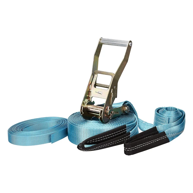 Lote Slackline Amazon Basics 15m - Mejora equilibrio y coordinacin