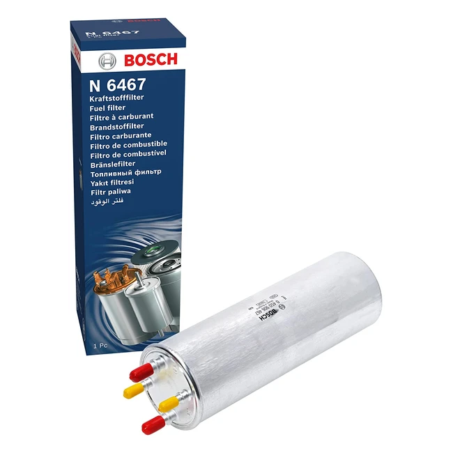 Filtro Diesel Bosch N6467 para vehculos - Alta retencin de impurezas y efica