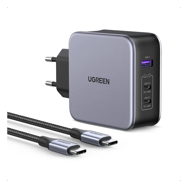 UGREEN Nexode 140W USB-C Charger PD 31 Power Adapter for MacBook Pro 16 inch D