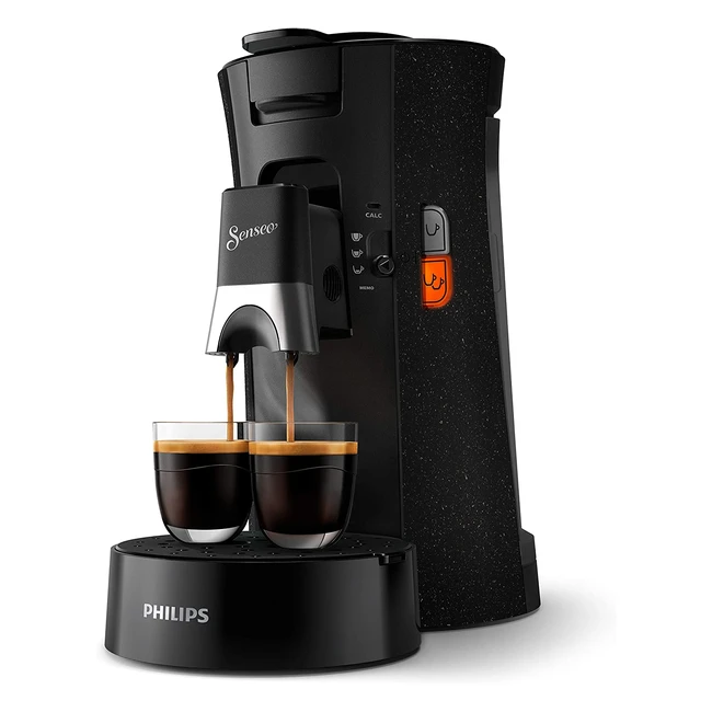 Philips Senseo Select Eco Machine à Café Dosettes Intensity Plus Crema Plus Fonction Memo Noir