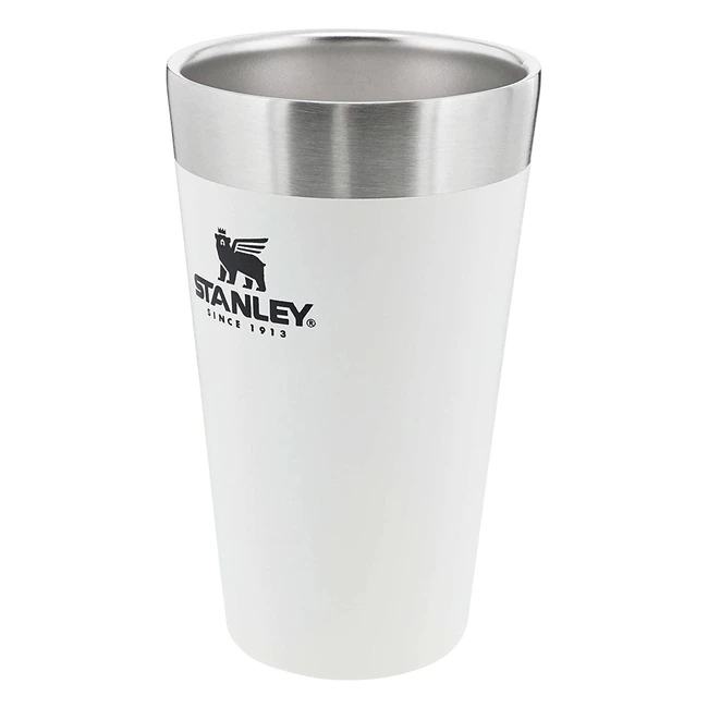 Stanley Adventure Stacking Beer Pint 047L - Keep Beer Cold for 4 Hours - Double Wall Vacuum Insulation - Dishwasher Safe