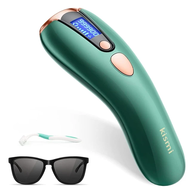 Epilateur à lumière pulsée Kismi IPL 999900 pour épilation définitive, hommes et femmes, 2 modes et 5 niveaux d'énergie