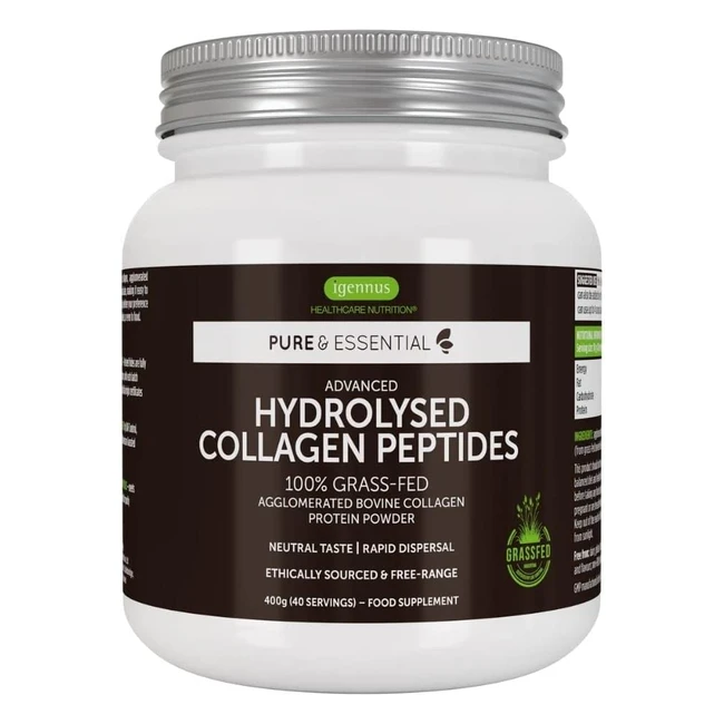 Collagene idrolizzato 100% naturale da bovini allevati ad erba - 400gr