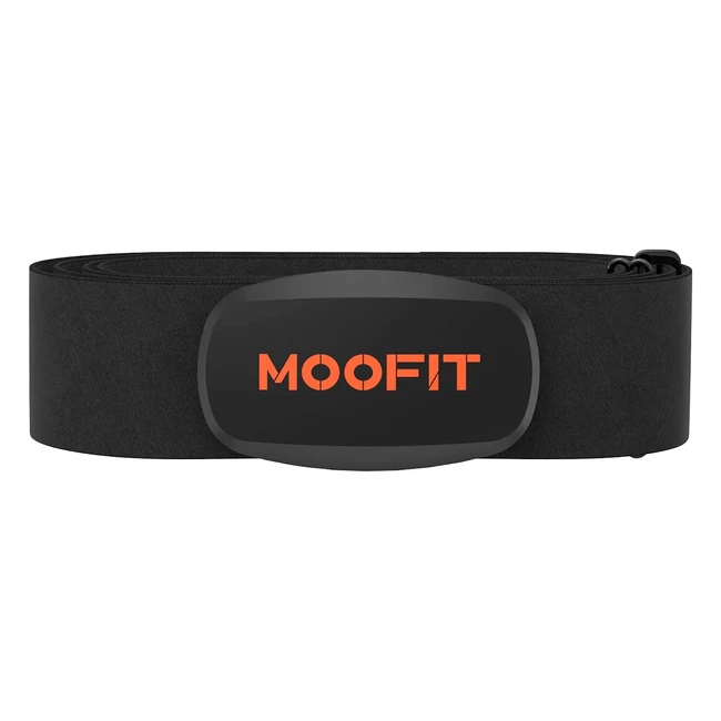 Cardiofrequenzimetro Moofit HR6 - Sensore HR preciso e impermeabile IP67 con Bluetooth e ANT+ per fitness tracker e app iOS/Android