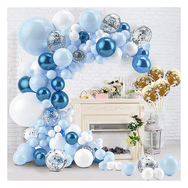 Kit de guirnalda de globos decorativos para cumpleaos - 112 piezas de macaron 