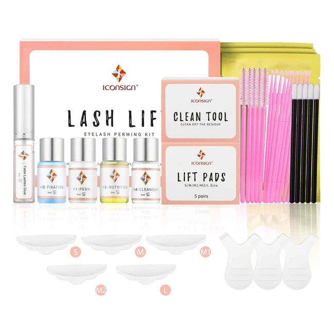 2023 Upgraded Yimeir Lash Lift Kit - Semi-Permanent Curling & Perming Wave for Salon - Hypoallergenic & Long-Lasting