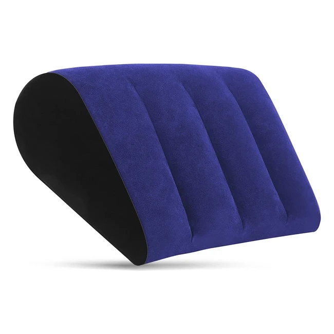 Cuscino Gonfiabile Minimalista Blu per Yoga e Postura - Riduce la Pressione su V
