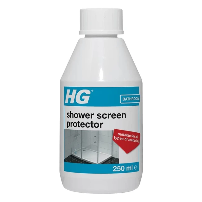 HG Shower Screen Protector - Prevents Limescale & Dirt Build-Up, Easy to Clean - 250ml #bathroomcleaning #showerprotection #limescaleprevention
