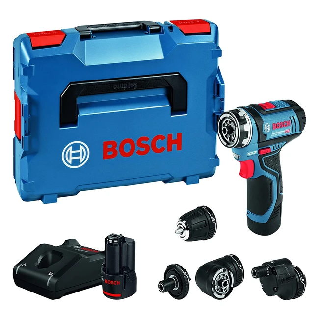 Bosch Professional 12V Cordless Drill Driver - GSR 12V15 FC with 2x Batteries, Charger, and Accessories