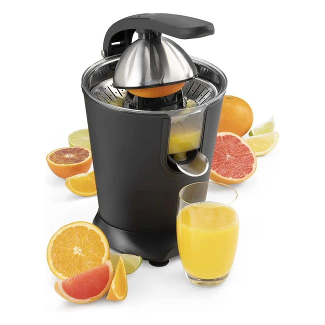 Spremiagrumi Princess Acciaio Nero Professionale - 160W