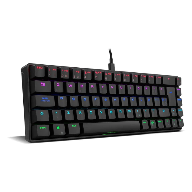 Teclado Gaming Ozone Tactical OZTACTICALSP Mecánico Bluetooth Outemu Red LED RGB Español